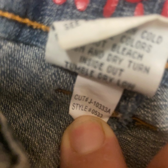 Hydraulic Capris Sz. 20 Woman’s Distressed Blue GUC - Picture 3 of 8